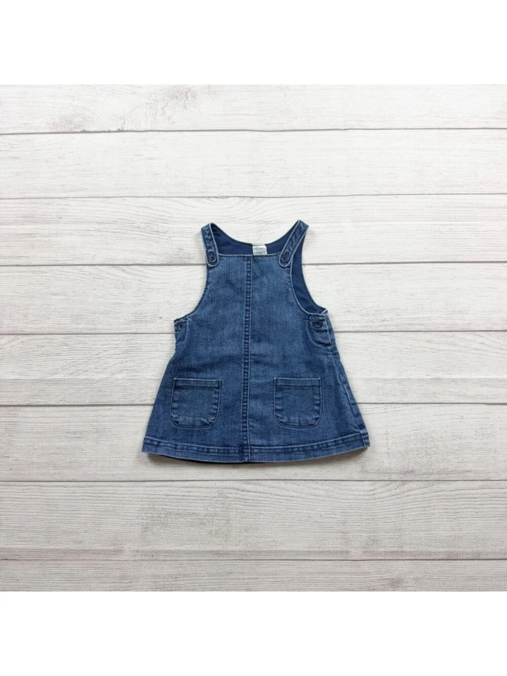Carter's Baby Denim Jumper Dress Skirtalls Overalls 3-6 Months